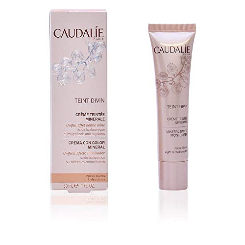 Caudalie Teint Divin Crema con Color Mineral Pieles Oscuras 30 ml