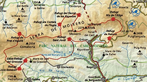 Cavalls del Vent. 1:30.000. Mapa excursionista. Editorial Alpina. (TRAVESIAS - 1/30.000)