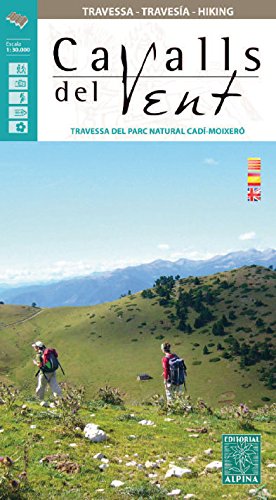 Cavalls del Vent. 1:30.000. Mapa excursionista. Editorial Alpina. (TRAVESIAS - 1/30.000)