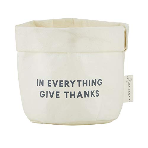 CB Gift - Cesta de Papel Lavable, diseño Cristiano, Color Blanco