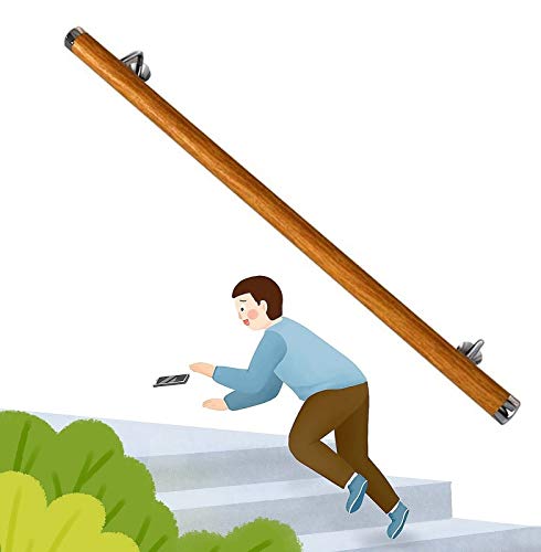 Cdbl Pasamanos Madera for Escaleras, 30-600cm, Antideslizante Barra De Soporte Pasamanos De La Escalera Pasillo, Apoyo Interior Y Al Aire Libre For Los Niños/Ancianos (Size : 100cm)