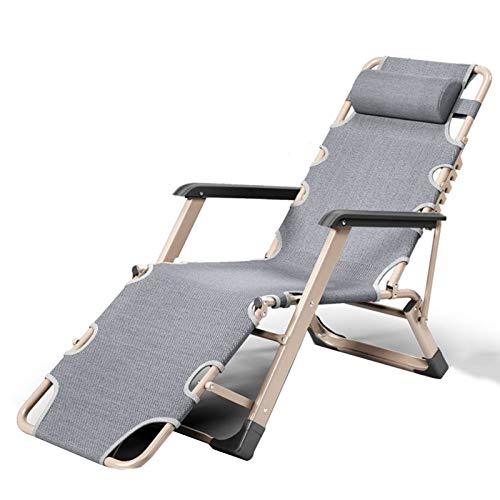 CDDQ Sillas de tumbona plegables, sillón cero gravedad, reclinables ligeras, carga máxima de 570 lb, cómodo, apto para terraza, patio, camping, jardín, piscina