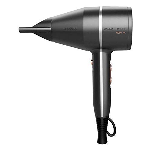 Cecotec 04210 Secador de pelo Bamba IoniCare 5500 PowerStyle, 1800 W, tecnología HairCare, Gris Oscuro