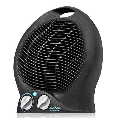 Cecotec 9500 Force Ready Warm - Calefactor Vertical, 3 Modos, Termostato Regulable, Protección Sobrecalentamiento, Sistema Antivuelco, 2000 W