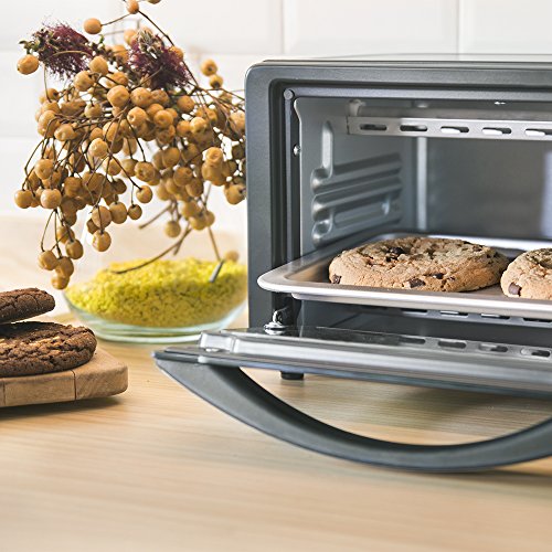 Cecotec Bake&Toast 450 - Horno Conveccion Sobremesa, Capacidad de 10 litros, 1000 W, Temperatura hasta 230ºC y Tiempo hasta 60 Minutos, Perfecto para Panini y Bollería, 10 litros de capacidad