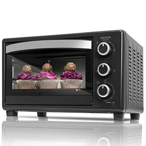 Cecotec Bake&Toast 550 Horno Sobremesa, Capacidad de 23 litros, 1500 W, 3 Modos, Temperatura hasta 230ºC