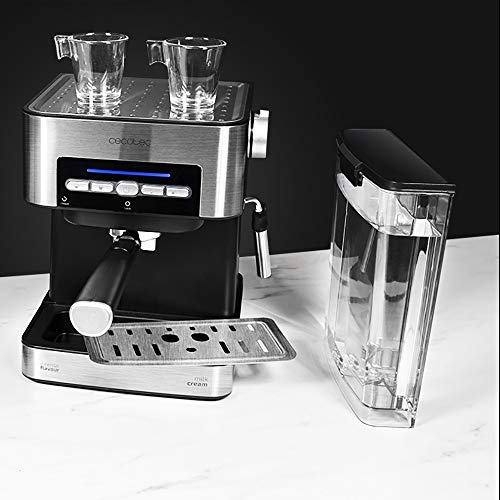 Cecotec Cafetera Express Digital Power Espresso Matic para Espresso y Cappuccino, de 20 Bares, 850 W y Vaporizador Orientable.