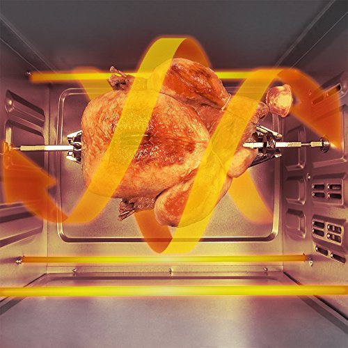 Cecotec Horno Conveccion Sobremesa Bake&Toast 690 Gyro. Capacidad de 30 litros, 1500 W, 5 Modos, Temperatura hasta 230ºC y Tiempo hasta 60 Minutos, Incluye Accesorio Rustidor con pinzas