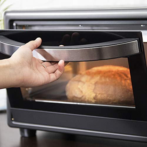 Cecotec Horno de convección con piedra para pizza.Multifunción de sobremesa con 26 litros. Ideal para pizzas. Cocina por convección.Luz interior y puerta con doble cristal. 1500 W. Bake&Toast 570