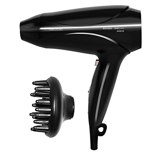 Cecotec Secador de pelo Ionico Bamba IoniCare 5450 Power&Go Pro Fire 2400 w de potencia, con difusor, ion real, gran caudal, función de aire frío (Bronce)