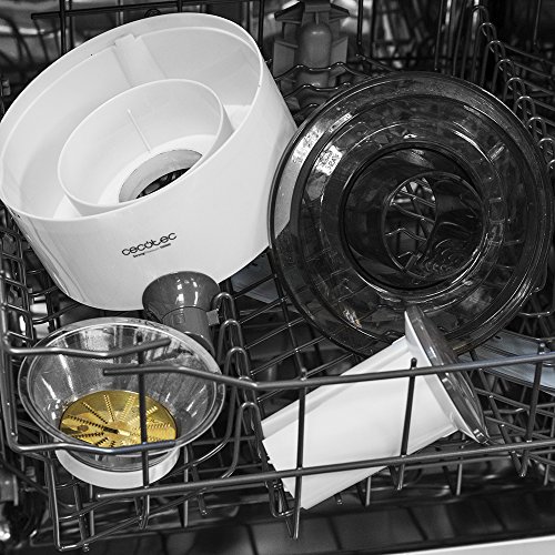 Cecotec StrongTitanium 19000 - Licuadora Orbital , Recubrimiento de Titanio en el Disco, Canal de Entrada XL, 650W Potencia máxima, Color Blanco