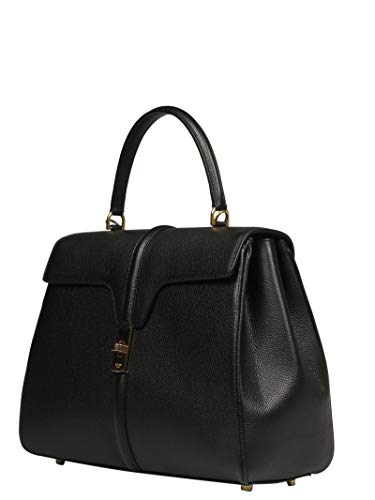 Céline Moda De Lujo Mujer 187373BF838NO Negro Cuero Bolso De Mano | Otoño-invierno 20