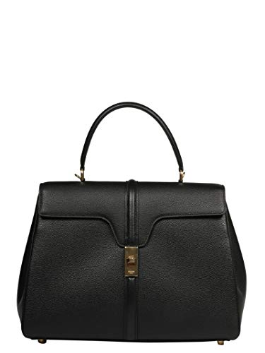 Céline Moda De Lujo Mujer 187373BF838NO Negro Cuero Bolso De Mano | Otoño-invierno 20