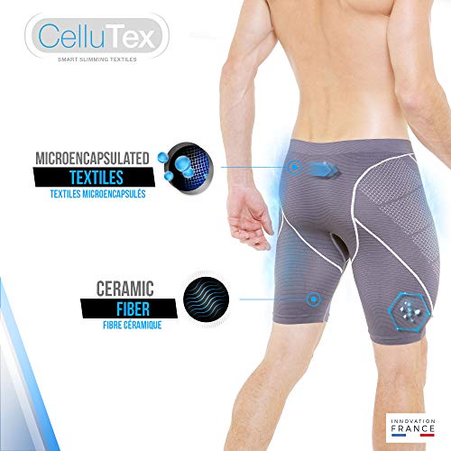 Cellutex - Mallas de Ciclismo para Hombre, N'est Pas Applicable, Hombre, Color Gris, tamaño FR : Taille Unique (Taille Fabricant : L/XL)