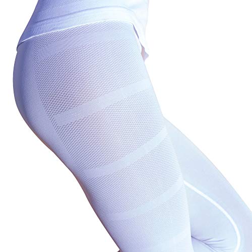 Cellutex - Mallas de Running para Mujer, Mujer, TA102, Blanco, FR : Taille Unique (Taille Fabricant : S/M)