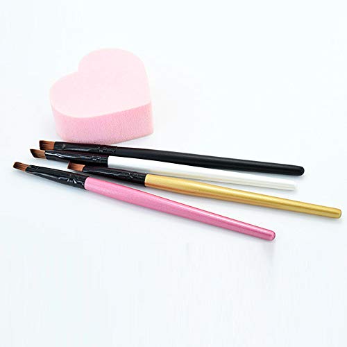 Cenlang Eyebrow Brush—Eye Brow Spoolie，Eyeshadow Eyeliner —Professional（Pink,Black,Gold,White） Flat Angled Eye Brow/Eyeliner/Eyeshadow Makeup Brush