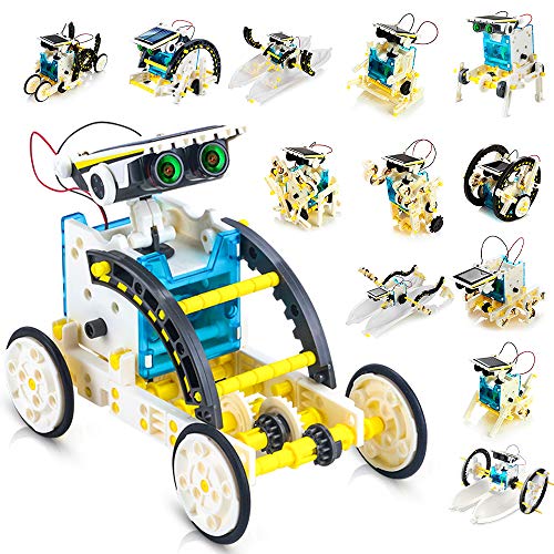 CENOVE Juguetes para niños con Robots solares Stem 12 en 1, experimentos de construcción con energía Solar para niños de 8 a 10+ años