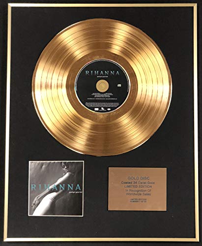 Century Music Awards - Rihanna - Exclusivo disco de oro de 24 quilates de edición limitada - Good Girl Gone Bad