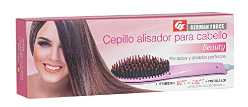 CEPILLO ALISADOR DE PELO ELECTRICO PLANCHA LCD PEINE ALISADO TURMALINA 30W COLOR