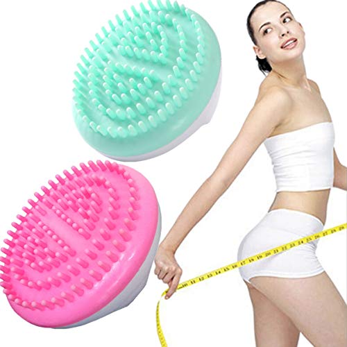 Cepillo de Celulitis, ROSENICE Cepillo Cuerpo Silicona Masajeador Anticelulítico Verde