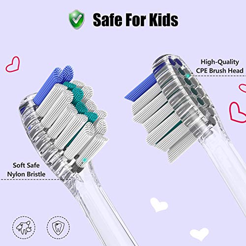 Cepillo de dientes eléctrico para niños, cepillo de dientes de batería para niños con temporizador operado por Sonic Technology para niños y niñas, color multicolor