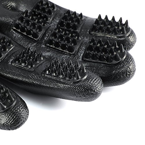 Cepillo de pelo para mascotas removedor de pelo guantes de aseo baño masaje herramienta de deshedding para perro gato caballos conejos