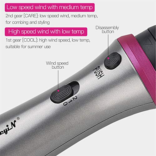Cepillo De Secado, Secador De Pelo Multifuncional，Super Disipación De Calor，Cable Giratorio De 360 °，Puede Hacer Una Variedad De Peinados