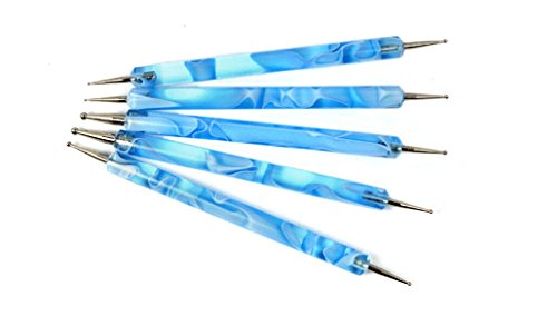 Cepillo del arte del clavo, P&T 20pcs Nail Art Manicura Pedicura Belleza dotting Pen herramienta pincel y pintura polaca para natural, falso, acrílico y uñas de gel