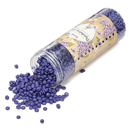 Cera Depilatoria - Depilación Cera Perlas - Depilación Frijoles de Cera Dura - Hard Wax Beans 300g (Lavanda)