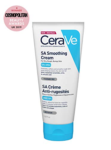CeraVe SA Crema Suavizante | 177ml/6oz | Hidratante para piel seca, áspera y baches