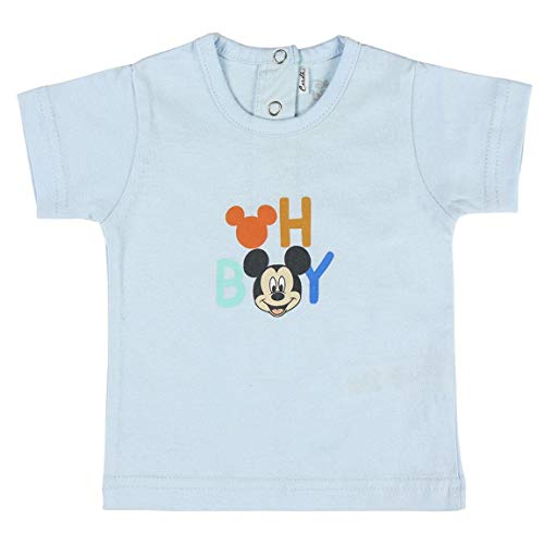 Cerdá Conjunto Ropa Disney Bebe de Mickey Mouse Juego de Pijama, Azul Claro, 3 Meses para Bebés