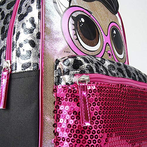 Cerdá - Mochila Infantil Metalizada Brillante de LoL Surprise con Estampado Animal - Licencia Oficial LOL Surprise
