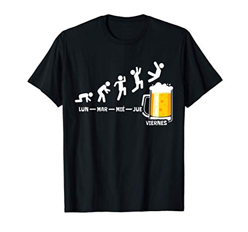 Cerveza Semana Viernes Fin De Semana Regalo De Cerveza Camiseta