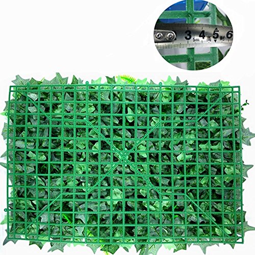 Césped de Plantas de pantalla vertical de pared verde artificial falsa moderna de 40 * 60 cm