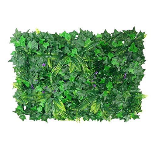 Césped de Plantas de pantalla vertical de pared verde artificial falsa moderna de 40 * 60 cm