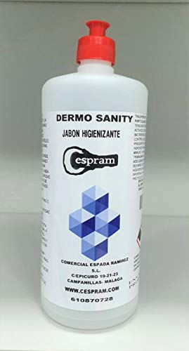 CESPRAM-Gel de manos con propiedades desinfectantes, bactericidas,fungicidas y virucidas,Dermosanity. Sustitutivo gel hidroalcoholico. Envase de 1 litro.