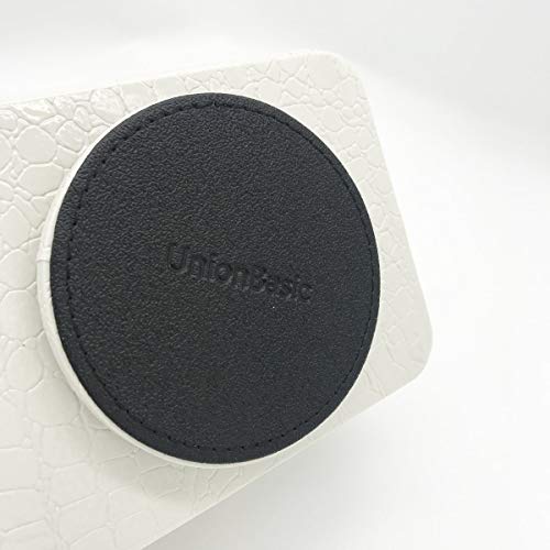 Cesta Unionbasic rotativa 360° de piel sintética en poliuretano, imitación piel de cocodrilo para guardar tus mandos a distancia, cartas, teleguías, organizador de escritorio