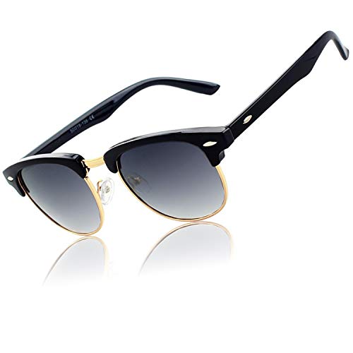 CGID Gafas de sol polarizadas retro medio marco clásico para Hombre y Mujer MJ56