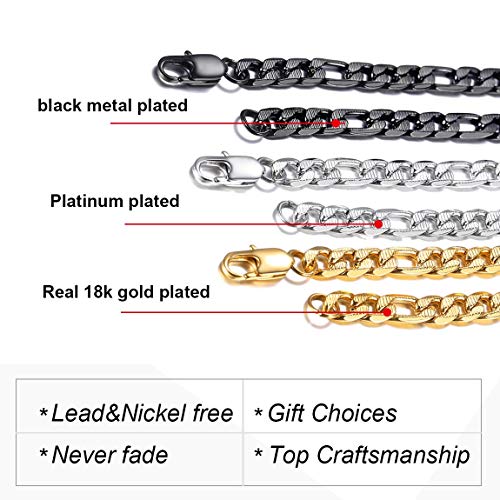 ChainsPro Joyerías Estilo Punk Hip Hop Acero Inoxidable Oro Collares Figaro Regalo para Fiestas Aniversario Memorial Felicidades Cumpleaños