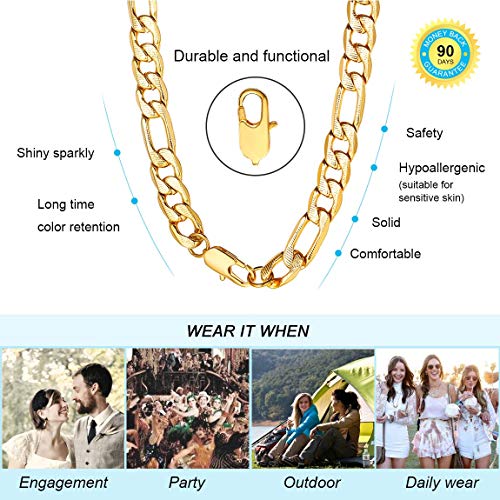 ChainsPro Joyerías Estilo Punk Hip Hop Acero Inoxidable Oro Collares Figaro Regalo para Fiestas Aniversario Memorial Felicidades Cumpleaños