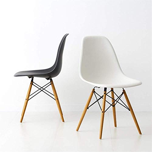 Chairs Asiento Nuevo Ministerio del Interior Ocio Silla de la Cocina de plástico con Patas de Madera de Haya Muebles Modernos for Sala de Estar Escritorio Terraza Lounging Cafeterías