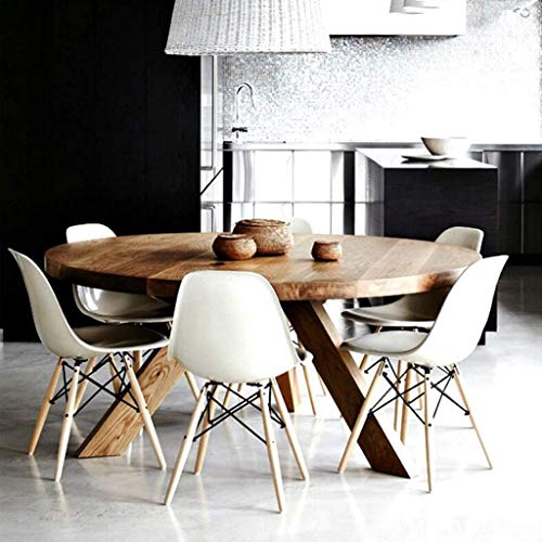 Chairs Asiento Nuevo Ministerio del Interior Ocio Silla de la Cocina de plástico con Patas de Madera de Haya Muebles Modernos for Sala de Estar Escritorio Terraza Lounging Cafeterías