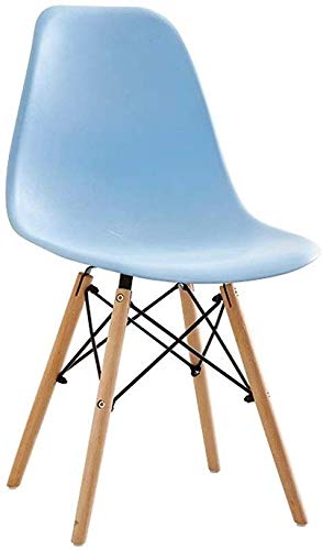 Chairs Asiento Nuevo Ministerio del Interior Ocio Silla de la Cocina de plástico con Patas de Madera de Haya Muebles Modernos for Sala de Estar Escritorio Terraza Lounging Cafeterías