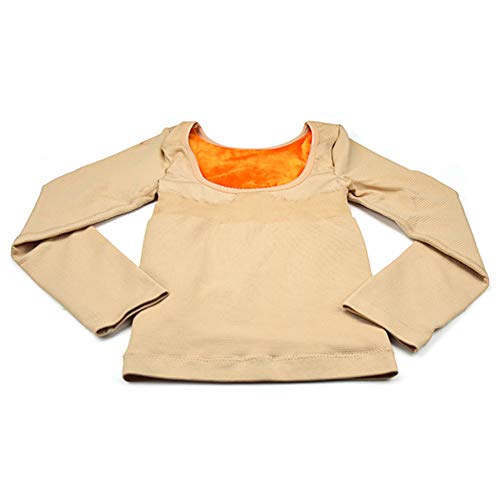 Chaleco Adelgazante para Sudar de Mujer Traje Sauna Entrenador Reductor de Cintura Camiseta sin Mangas Deportiva Moldeador Corporal de Neopreno Bajo Pecho Quemagrasa，Albaricoque,L