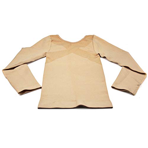 Chaleco Adelgazante para Sudar de Mujer Traje Sauna Entrenador Reductor de Cintura Camiseta sin Mangas Deportiva Moldeador Corporal de Neopreno Bajo Pecho Quemagrasa，Albaricoque,L