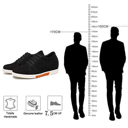 CHAMARIPA Zapatillas deportivas para de cuero hommre - 7,5 cm más alto - K70M83-1
