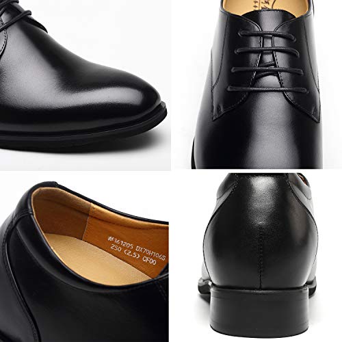CHAMARIPA Zapatos con Alzas Hombre 7.5cm - Zapatos Oxfords para Hombres con Cuero Interior Elevado para Aumentar la Altura