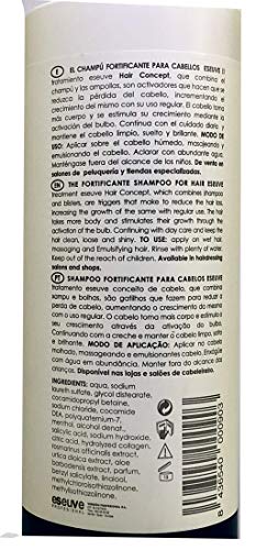 Champú AntiCaída Fortificante Revital Eseuve 800 ml. Con Menta, Colágeno, Romero, Ortiga y Aloe Vera