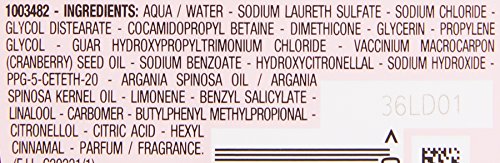 Champú Garnier Ultra Dolce con aceite de argán y arándano rojo, para cabello tratado o teñido, 250 ml