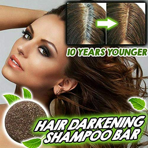 Champú Jabón Extracto de plantas naturales Aceite esencial Nutre el cuero cabelludo Crecimiento del cabello Jabón para el cabello Oscurecimiento Hidratante y repara el cabello dañado (Polygonum)